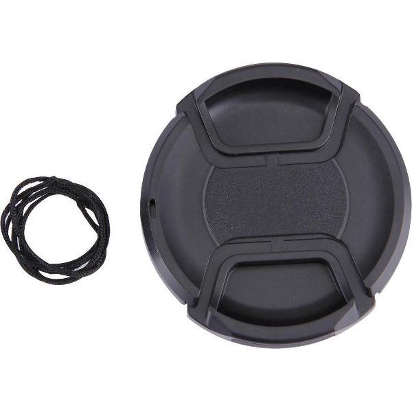 67mm Center Pinch Camera lensdop (zwart)