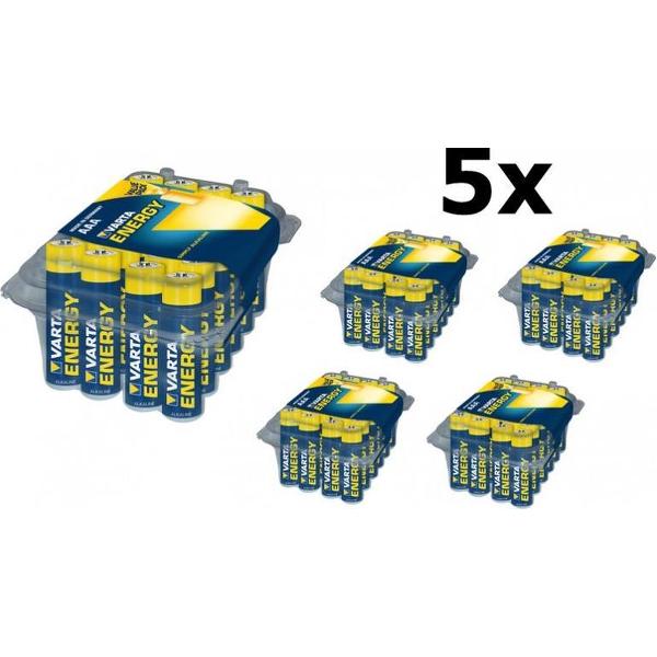 120 Stuks (5 Blister a 24st) AAA R3 Varta Longlife Alkaline batterij
