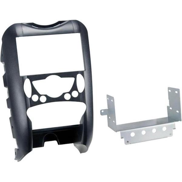 2-DIN paneel BMW Mini R53 04/2009- / R55 11/2007- / R56 11/2006- R57 04/2009- zwart
