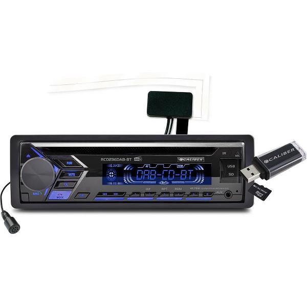 Caliber RCD236DAB-BT - Radio met CD, Dab+,USB en Bluetooth - Multicolor display