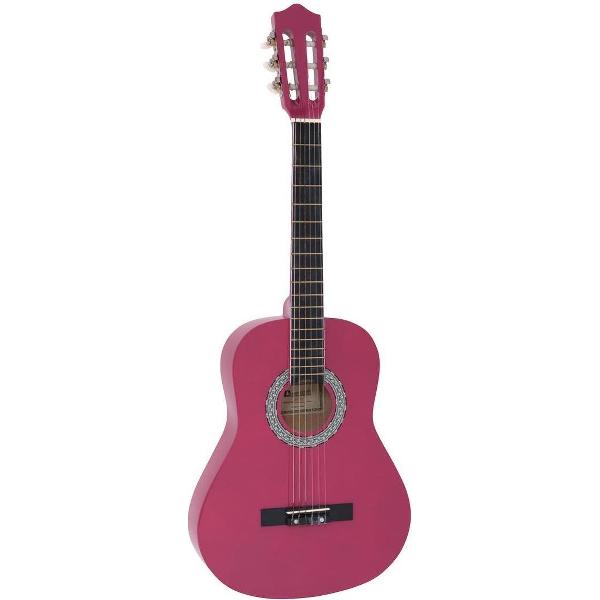 DIMAVERY AC-303 gitaar 3/4 - klassieke - Akoestische - roze