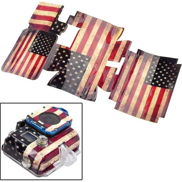 Retro VS Vlagpatroon Case Sticker voor GoPro HERO3 (HR79)