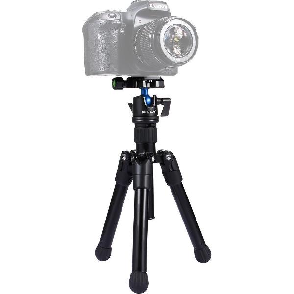 PULUZ Pocket Mini Microspur Photos Magnesiumlegering Statiefbevestiging met 360 graden balhoofd voor digitale spiegelreflexcamera en digitale camera, verstelbare hoogte: 24,5-57 cm, belasting max: 3kg