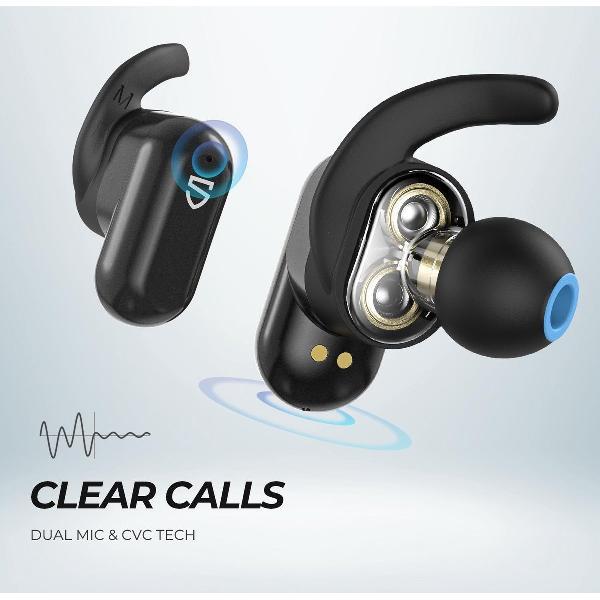 SoundPEATS Truengine 2 Headset In-ear true wireless oortjes harde Bass | Zwart
