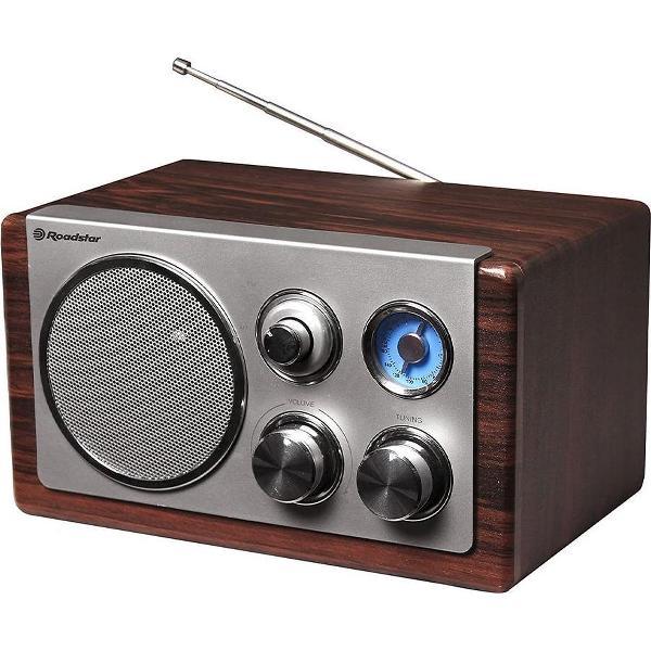 Roadstar Retro Radio HRA-1245 FM AUX Dark Wood