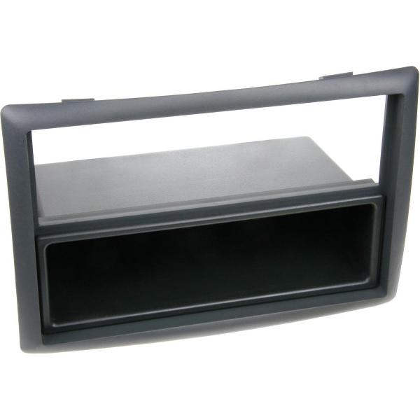 2-DIN Paneel Renault Mégane Dubbele -ISO 2002-2010 Kleur: Zwart