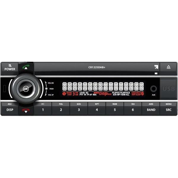 Kienzle CR1225DAB+ - 1DIN autoradio - DAB+ - CD - FM - Bluetooth - Premium radio ook voor youngtimers of oldtimers