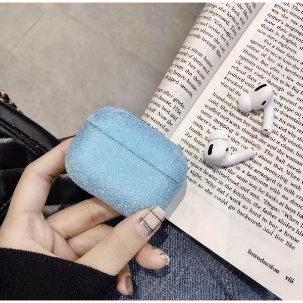 Airpods Case Cover - Glitters Blauw - Beschermhoes - Bescherm Etui - Geschikt voor Apple Airpods Pro