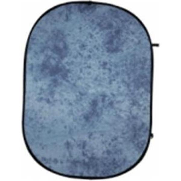 Walimex opvouwbare achtergrond 146 x 200 cm,batik blauw