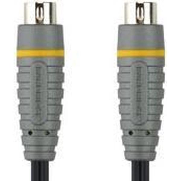Bandridge BVL6615 S-videokabel 15 m S-Video (4-pin) Zwart, Grijs