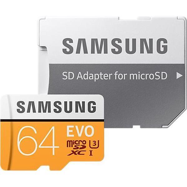 Samsung Evo 64GB Micro SDXC class 10 - met adapter