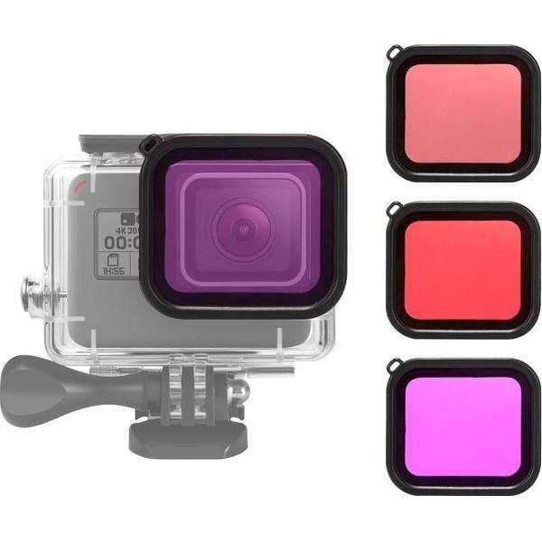 Onderwater Filter Set – Geschikt voor GoPro Hero 5/6/7 Super Suit – Set van 3