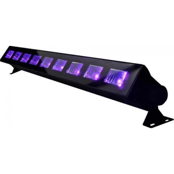 Ibiza UV LED verlichtingsbalk 9 x 1W