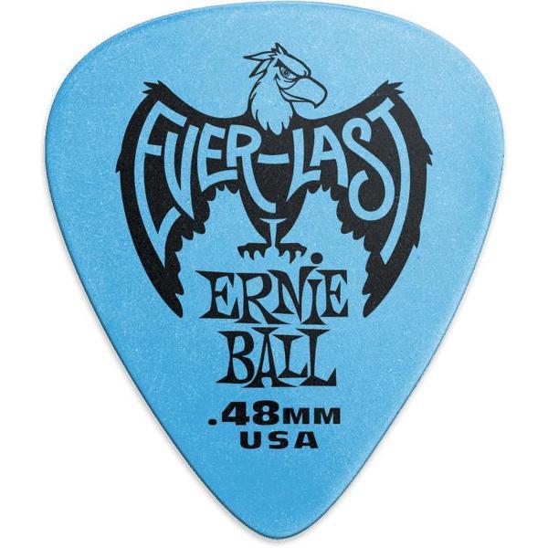 Ernie Ball Plectrum - Everlast - Blauw 0.46mm - 6 stuks