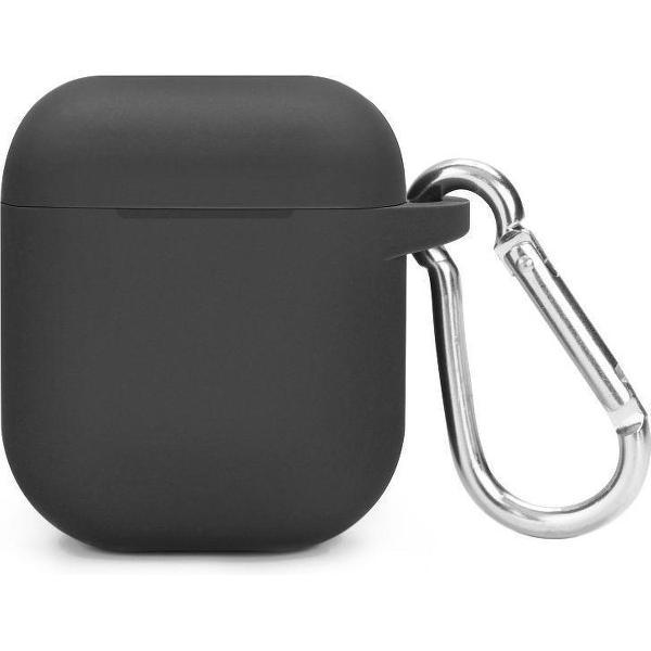 Airpods siliconen bescherm hoesje - Zwart -airpod case - oordopjes hoesje - beschermhoesje airpods