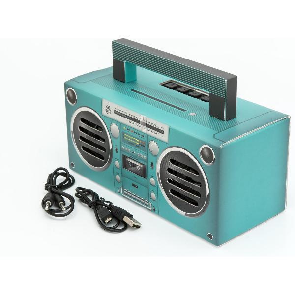 GPO BRONXAQUA - GPO draagbare Bluetooth speaker aqua