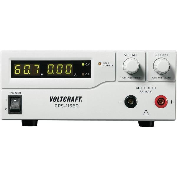 VOLTCRAFT PPS-11360 Labvoeding, regelbaar 1 - 36 V/DC 0 - 5 A 180 W USB, Remote Programmeerbaar Aantal uitgangen 2 x
