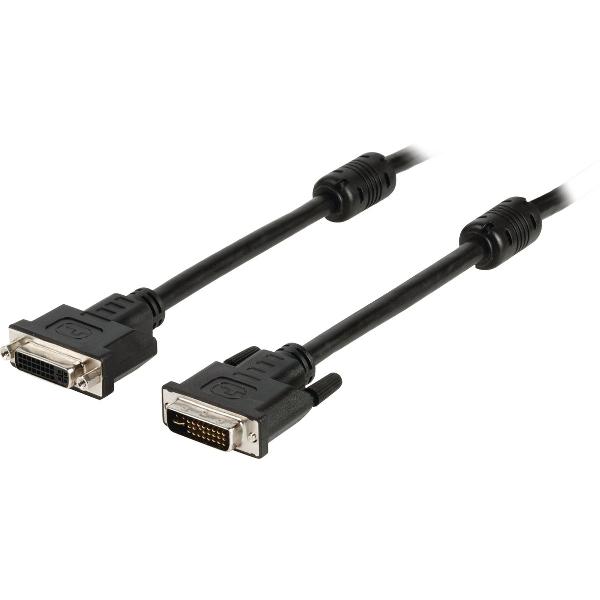 Valueline 3m DVI-I m/f DVI kabel Zwart