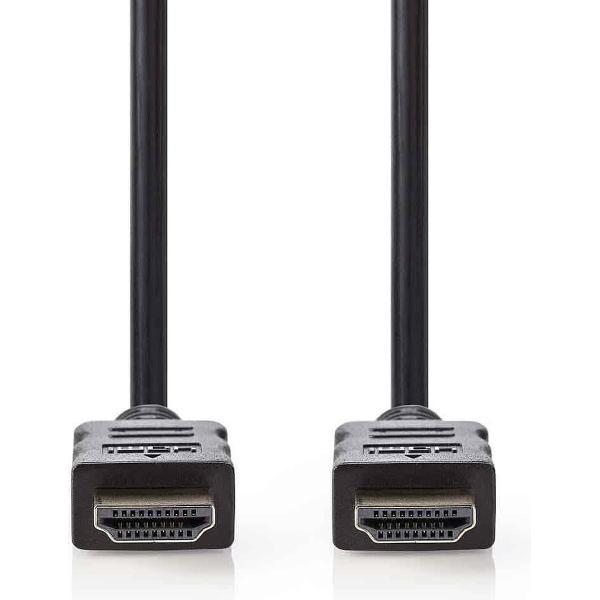 High Speed ​​HDMI™-Kabel met Ethernet | HDMI™ Connector | HDMI™ Connector | 4K@30Hz | 10.2 Gbps | 7.50 m | Rond | PVC | Zwart | Blister