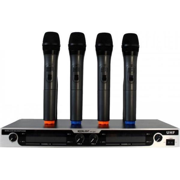 Draadloze microfoonset (4x hand microfoon)