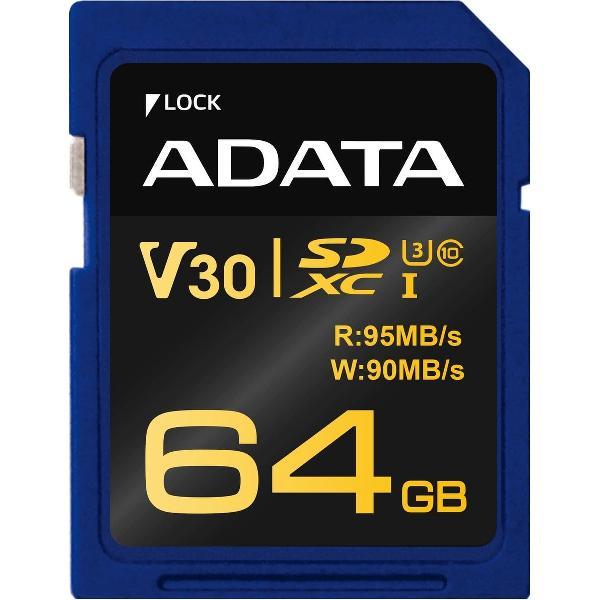 ADATA Premier Pro V30G flashgeheugen 64 GB SD Klasse 10
