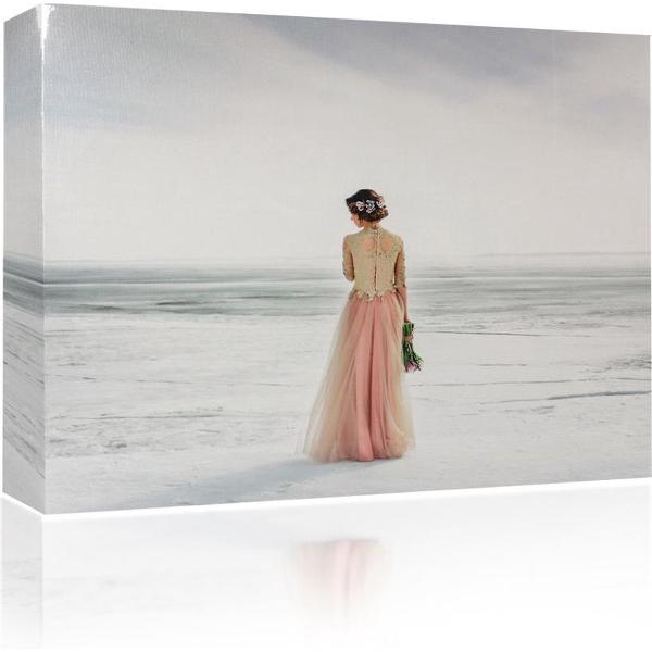 Sound Art - Canvas + Bluetooth Speaker Bride On The Beach (41 x 51cm)