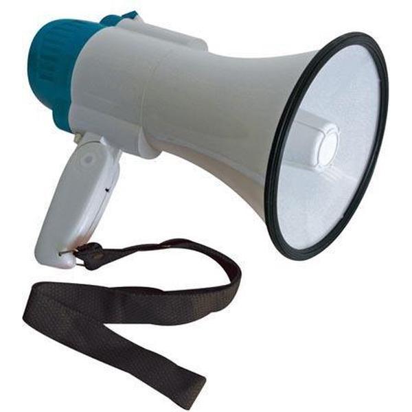 Velleman MP10 Binnen/buiten 10W Blauw, Wit megafoon