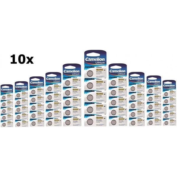 50 Stuks (10 Blister a 5st) Camelion CR1616 3v lithium knoopcelbatterij