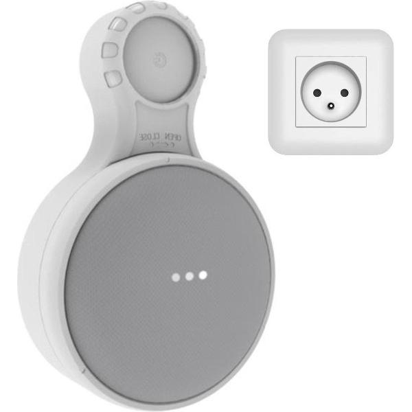 Luxe Google Home Mini Case - Stopcontact Mount - Wit