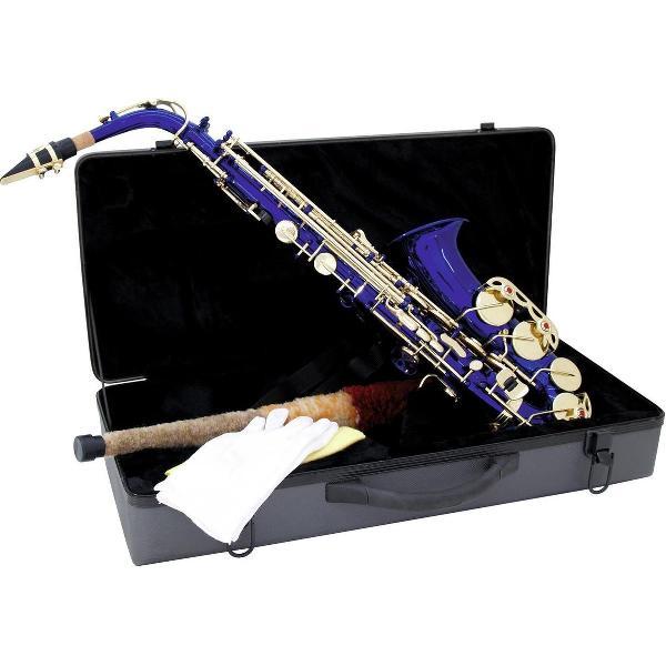 DIMAVERY Alto Saxofoon - blauw - SP-30 Eb - Inclusief koffer en accessoires