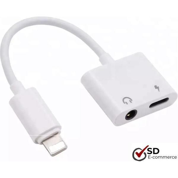 2-in-1 iPhone splitter lightning & 3,5mm jack van SDE-Commerce - Audio