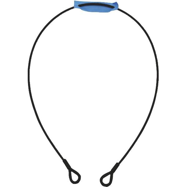 EUROLITE Steel Rope 1000x4mm Zwart met Thimbles