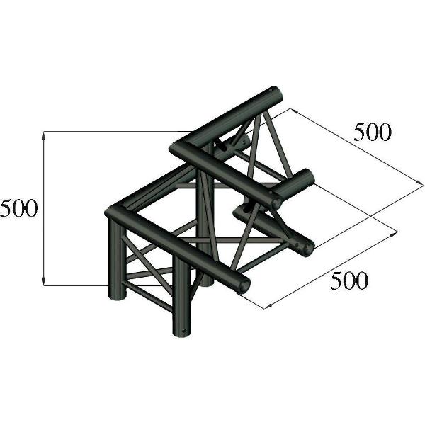 ALUTRUSS TRILOCK S-PAL-32 3-Way Corner / left