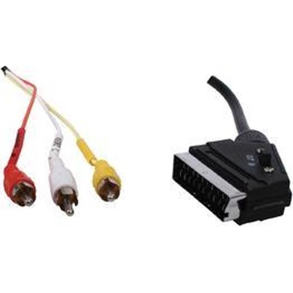 Valueline Scart - 3x RCA, 1.5m