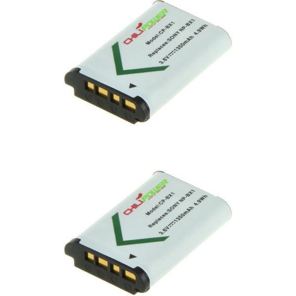 ChiliPower Sony NP-BX1 camera batterij - 2 stuks verpakking