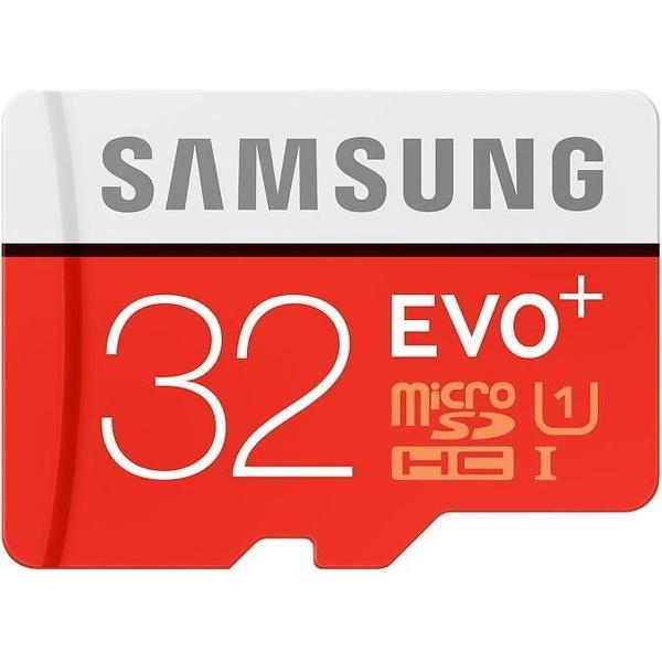 Samsung Evo+ 32GB Micro SDHC class 10 - met adapter