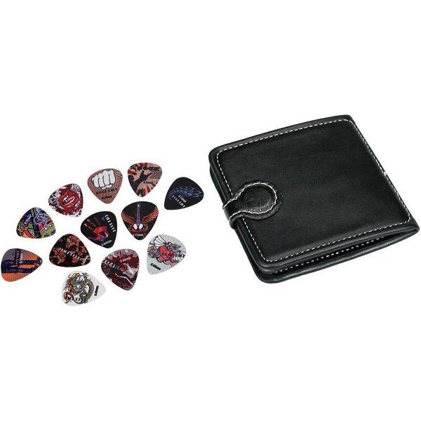 Plectrum Portemonnee Zwart incl 12 plectra PP-412 Boston