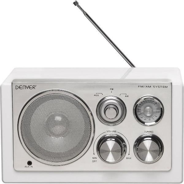 Denver TR-61 - Retro FM radio - Wit