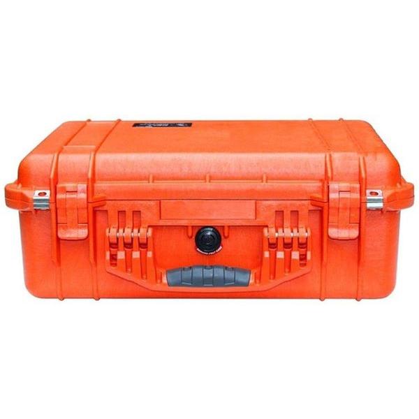 Peli 1520 Waterdichte Camerakoffer Oranje met Foam Interieur