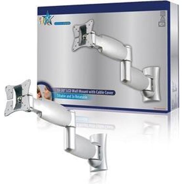 HQ LCD Muurbeugel met 3 Draaipunten en Kabel Gootsysteem
