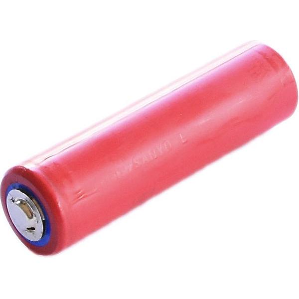 Deurbel accu van Sanyo 18650 3350mAh 3.7V 10A Button Top - 1 Stuk