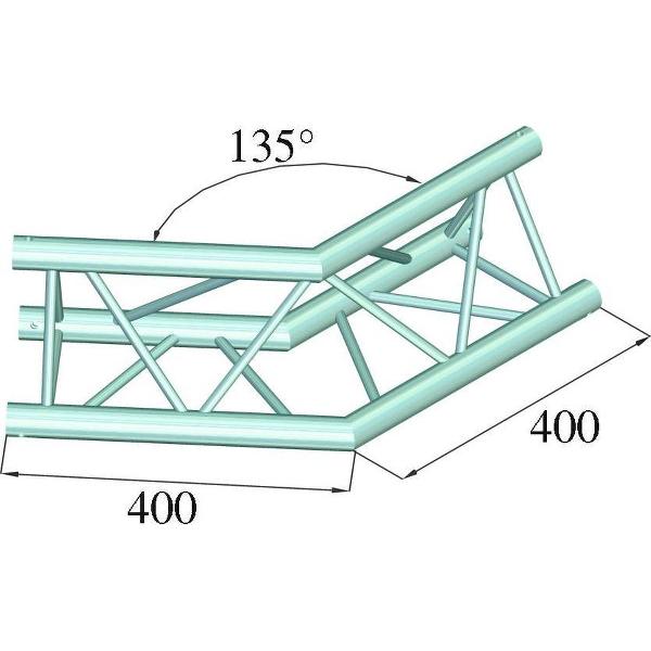 ALUTRUSS DECOLOCK DQ3-PAC23 2-Way Corner 135°