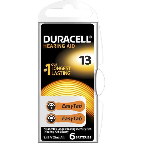 Duracell Duralock Hearing Aid 13 oranje