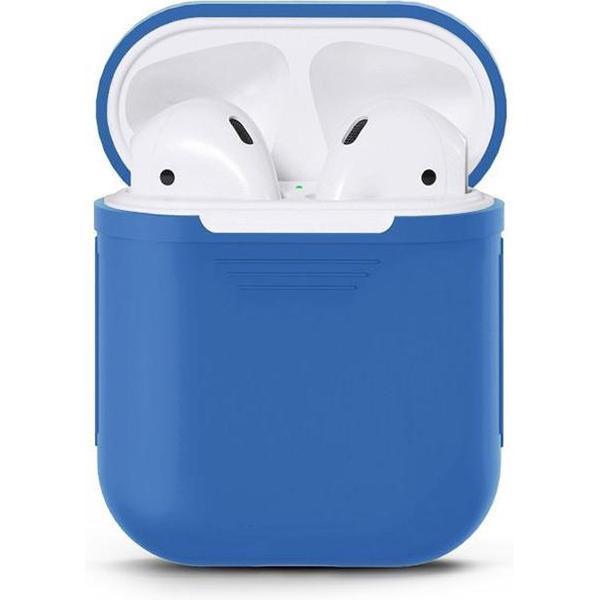 KELERINO. Siliconen hoesje voor Apple Airpods Softcase - Blauw