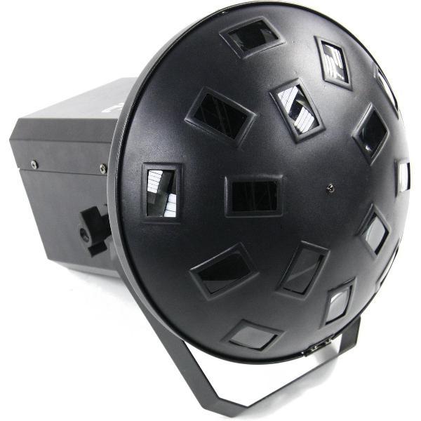 Dynamische en voordelige LED mushroom van Ayra. De TDC Agaricus heeft een 9 Watt RGB LED en verspreidt een groot aantal kleurrijke stralen. Ook via DMX te gebruiken.