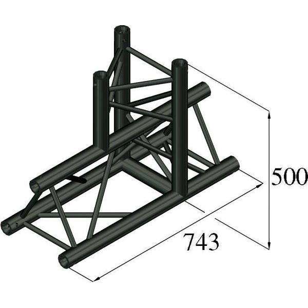 ALUTRUSS TRILOCK S-PAT-37 3-Way T-Piece