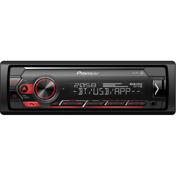 Pioneer MVH-S420BT Autoradio Enkel din Rood-USB-Bluetooth - 4 x 50 W