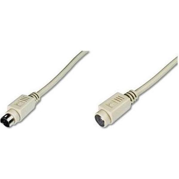 ASSMANN Electronic AK-590200-020-E PS/2-kabel 2 m 6-p Mini-DIN Beige