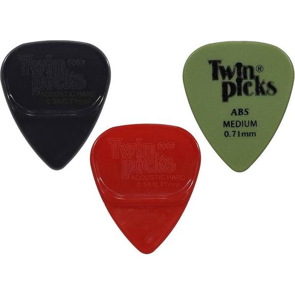 Plectrum Acoustic Hard 0.58mm-0.71mm TPA-H-CS Twin Picks