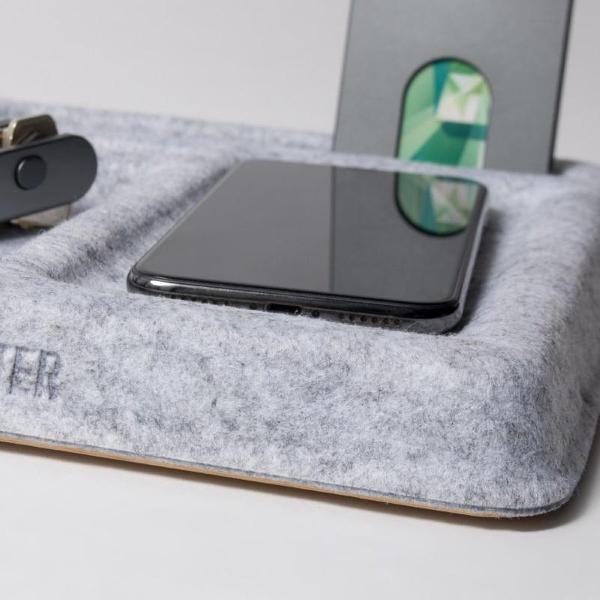 Walter Felt Dock - 10W Fast Charger - PET Bamboo Dock